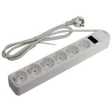SP6W-150. Сетевой фильтр 6 розеток, 5м, белый. 5bites