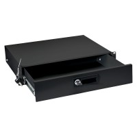 DRW-2U-BK (8637c). Ящик для документов 2U, глубиной 360 мм, цвет черный. CABEUS