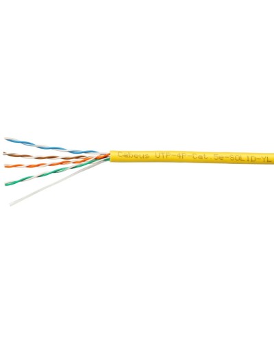 UTP-4P-Cat.5e-SOLID-YL (7251c). Кабель «витая пара» (LAN) для структурированных систем связи. CABEUS в Кургане