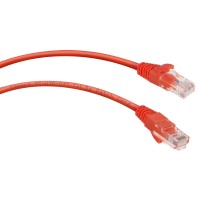 PC-UTP-RJ45-Cat.5e-0.3m-RD-LSZH (9511c), красный. Патч-корд медный. CABEUS