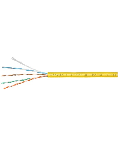 UTP-4P-Cat.5e-SOLID-LSZH-YL (9780c). Кабель «витая пара» (LAN) для структурированных систем связи. CABEUS в Кургане
