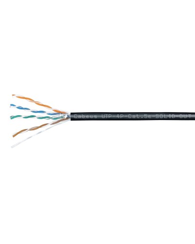 UTP-4P-Cat.5e-SOLID-OUT-LSZH-UV-100 (7172c-5). Кабель «витая пара» (LAN) для структурированных систем связи. CABEUS в Кургане