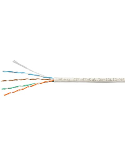 UTP-4P-Cat.5e-SOLID-WH-100 (7471c-5). Кабель «витая пара» (LAN) для структурированных систем связи. CABEUS в Кургане