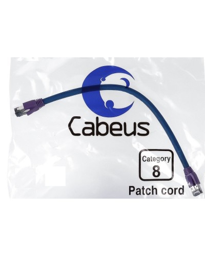 PC-SSTP-RJ45-Cat.8-5m-LSZH (9705c), серый. Патч-корд медный. CABEUS в Кургане