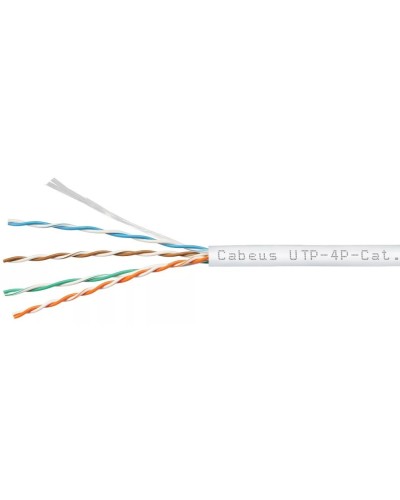 UTP-4P-Cat.5e-SOLID-LSZH-GY (9776c). Кабель «витая пара» (LAN) для структурированных систем связи. CABEUS в Кургане