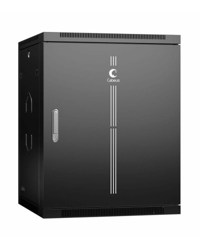 SH-05F-15U60/35m-R-BK (10759c). Шкаф телекоммуникационный 19 настенный 15U. CABEUS в Кургане
