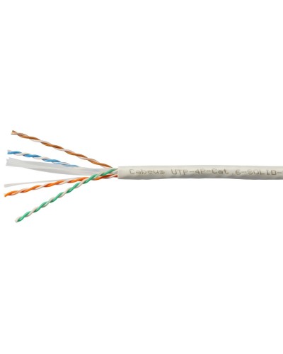 UTP-4P-Cat.6-SOLID-LSZH-GY (11108c). Кабель «витая пара» (LAN) для структурированных систем связи. CABEUS в Кургане