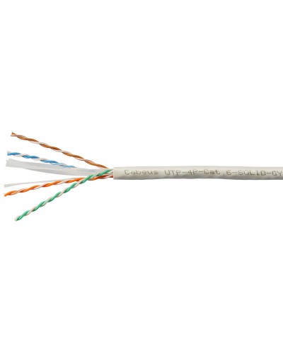 UTP-4P-Cat.6-SOLID-LSZH-GY-100 (11108c-5). Кабель «витая пара» (LAN) для структурированных систем связи. CABEUS в Кургане