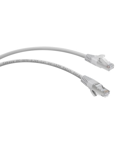 PC-SSTP-RJ45-Cat.6a-1m-LSZH (7901c), серый. Патч-корд медный. CABEUS в Кургане