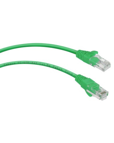 PC-UTP-RJ45-Cat.5e-0.5m-GN (7667c), зелёный. Патч-корд медный. CABEUS в Кургане