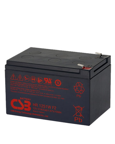 CSB HR 1251W. Аккумулятор герметичный свинцово-кислотный. CSB в Кургане