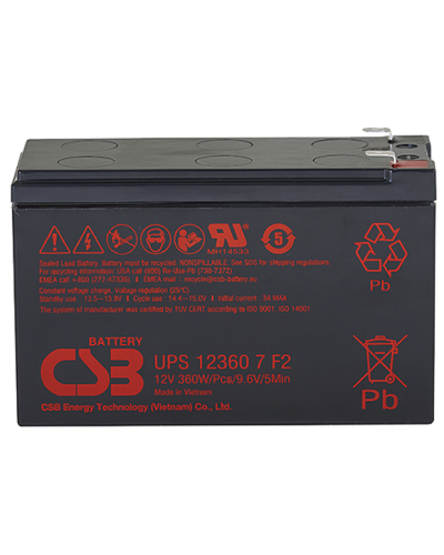 CSB UPS 123607. Аккумулятор герметичный свинцово-кислотный. CSB в Кургане