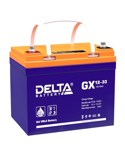 Delta GX 12-33. Аккумулятор герметичный свинцово-кислотный. Delta в Кургане