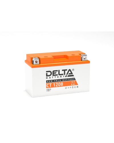 Delta CT 1208. Аккумулятор герметичный свинцово-кислотный стартерный. Delta в Кургане