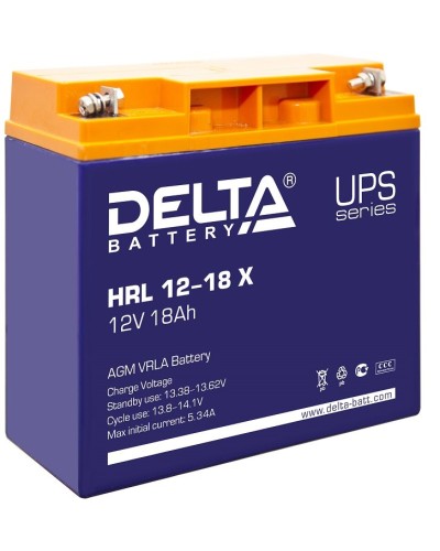 Delta HRL 12-18 X. Аккумулятор герметичный свинцово-кислотный. Delta в Кургане