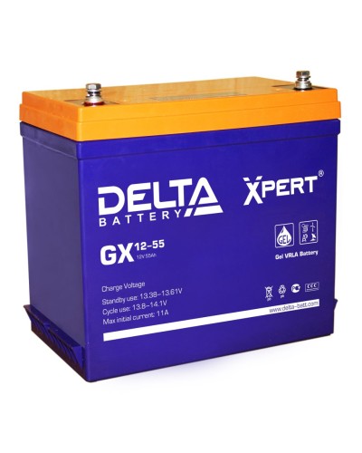 Delta GX 12-55. Аккумулятор герметичный свинцово-кислотный. Delta в Кургане