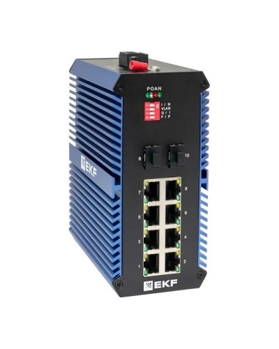 TSX-U-2GX/SFP-8GTP. Промышленный неуправляемый коммутатор. EKF в Кургане