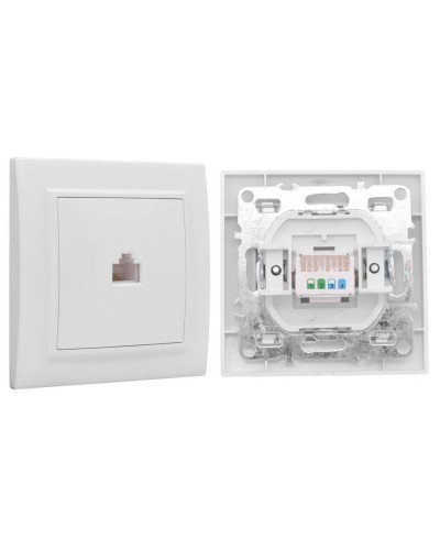 Минск Розетка RJ-45 1-местная СП (ERK01-035-10). Розетка RJ-45 1-местная СП. EKF в Кургане