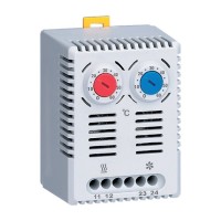 Термостат NO+NC (охл/обогрев) на DIN-рейку 10A 230В IP20 (T2C10M). Термостат. EKF