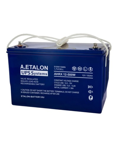 A.ETALON AHRX 12-500W (100). Аккумулятор герметичный свинцово-кислотный. ETALON в Кургане