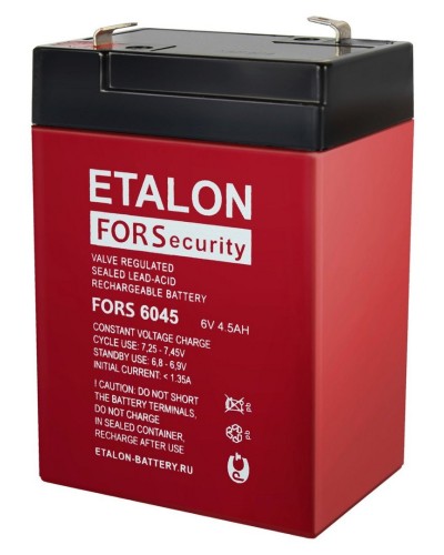 ETALON FORS 6045. Аккумулятор герметичный свинцово-кислотный. ETALON в Кургане