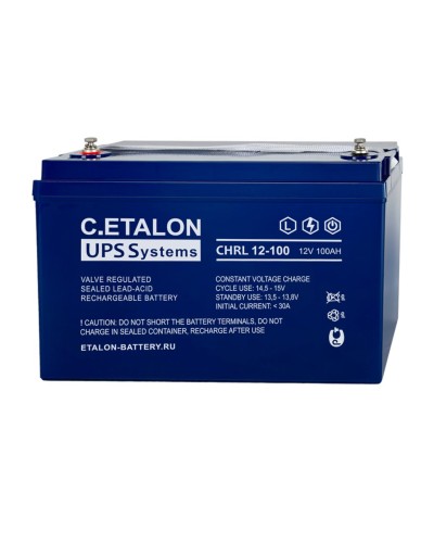 C.ETALON CHRL 12-100. Аккумулятор герметичный свинцово-кислотный. ETALON в Кургане