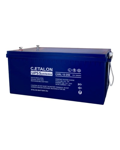 C.ETALON CHRL 12-250. Аккумулятор герметичный свинцово-кислотный. ETALON в Кургане