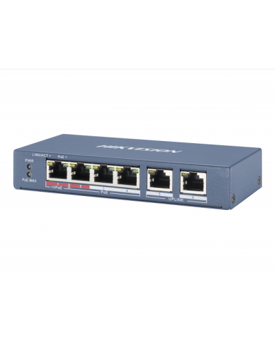 DS-3E0106HP-E. Коммутатор с питанием POE. Hikvision в Кургане