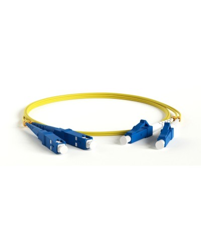FC-D2-9-LC/UR-SC/UR-H-15M-LSZH-YL. Патч-корд волоконно-оптический одномодовый. Hyperline в Кургане