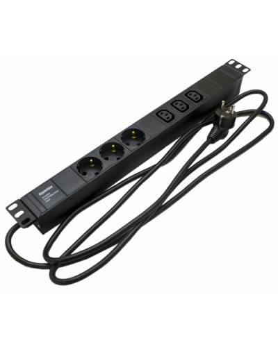 SHE19-3SH-3IEC-2.5EU. Блок розеток 19. Hyperline в Кургане