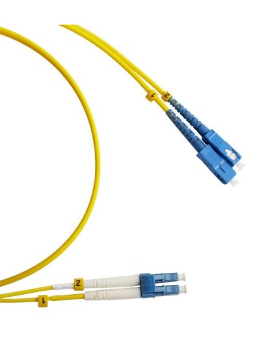 FC-D2-9-LC/UR-SC/UR-H-2M-LSZH-YL. Патч-корд волоконно-оптический LC/UPC-SC/UPC. Hyperline в Кургане