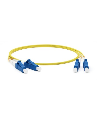 FC-D2-9-LC/UR-LC/UR-H-5M-LSZH-YL. Патч-корд волоконно-оптический одномодовый. Hyperline в Кургане