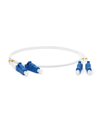 FC-D2-9A1-LC/UR-LC/UR-H-1M-LSZH-WH. Патч-корд волоконно-оптический LC-LC. Hyperline в Кургане