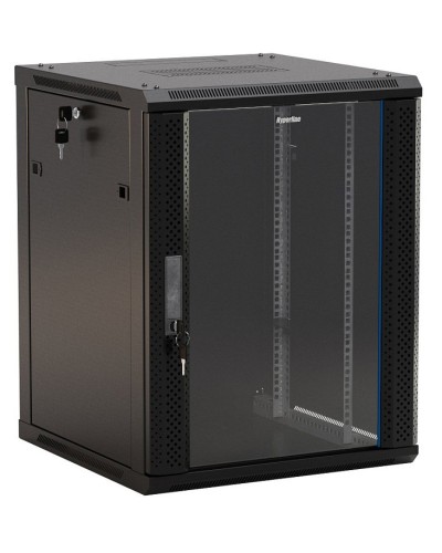 TWB-FC-1566-GP-RAL9004. Шкаф телекоммуникационный 19 настенный 15U. Hyperline в Кургане