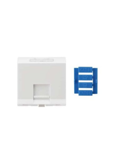 SIP3A-1K-M45-45. Вставка угловая 45x45 для 1 модуля Кeystone Jack, со шторками. Hyperline в Кургане