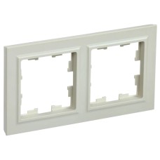 Рамка 2-местная РУ-2-БрКр IP20 бежевый BRITE (BR-M22-K10). Рамка. IEK