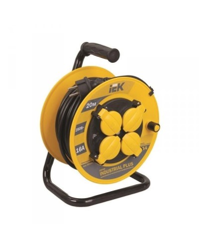 УК50 4 места, 50м (WKP15-16-04-50-44). Удлинитель на катушке Industrial plus. IEK в Кургане