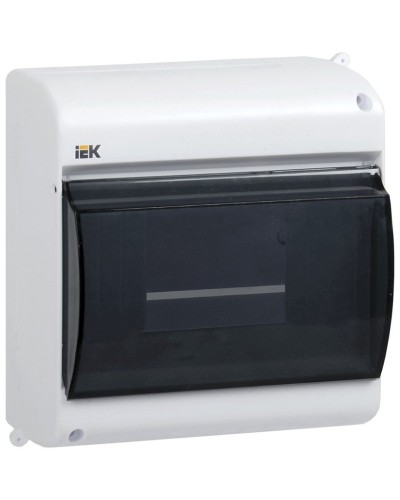 Корпус пластиковый КМПн 2/6 IP30 белый KREPTA 3 (MKP42-N-06-30-09). Щиток модульный с прозрачной дверцей, настенный. IEK в Кургане
