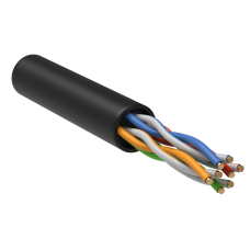 GENERICA U/UTP кат.5E 24AWG 4 пары LDPE черный (BC3-C5E04-139-305-R-G). Кабель «витая пара» (LAN) для структурированных систем связи. IEK