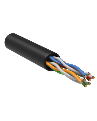 GENERICA U/UTP кат.5E 24AWG 4 пары LDPE черный (BC3-C5E04-139-305-R-G). Кабель «витая пара» (LAN) для структурированных систем связи. IEK в Кургане
