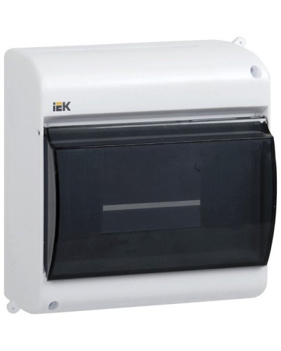 Корпус пластиковый КМПн 2/4 IP30 белый KREPTA 3 (MKP42-N-04-30-12). Щиток модульный с прозрачной дверцей, настенный. IEK в Кургане
