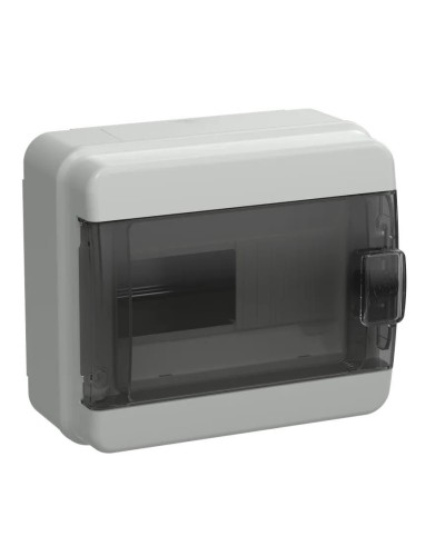 Корпус пластиковый КМПн-8 IP65 TEKFOR (TF5-KP72-N-08-65-K03-K02). Корпус модульный пластиковый черная прозрачная дверь. IEK в Кургане