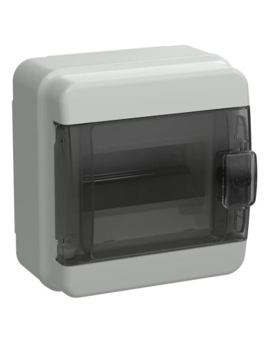 Корпус пластиковый КМПн-6 IP65 TEKFOR (TF5-KP72-N-06-65-K03-K02). Корпус модульный пластиковый черная прозрачная дверь. IEK в Кургане