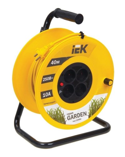 УК40 4 места, 40м (WKP23-10-04-40). Удлинитель на катушке Garden. IEK в Кургане