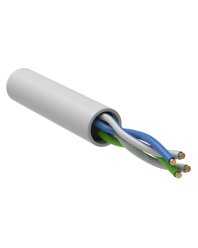 GENERICA U/UTP кат. 5E 24AWG 2 пары LSZH INDOOR белый (BC1-C5E02-128-305-G). Кабель «витая пара» (LAN) для структурированных систем связи. IEK в Кургане