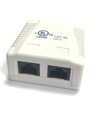 RJ-45-2 (8P8C) CAT5e, 2 выхода (LISTED) компьютерная розетка: Розетка компьютерная 2 выхода в Кургане
