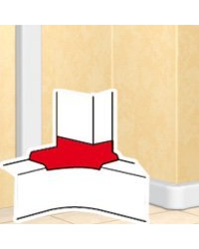 Отвод угловой для короба DLP 35х80/105, 50х80/150 (010763): Отвод угловой в Кургане