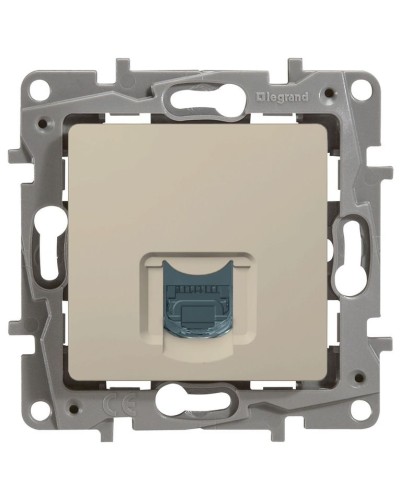 Розетка 5e, UTP, 1хRJ45, ETIKA, слоновая кость (672341). Розетка. LegranD в Кургане