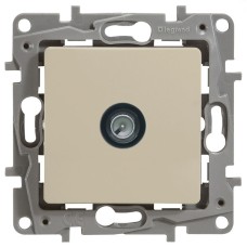 Розетка TV звезда 2дБ, ETIKA, слоновая кость (672351). Розетка. LegranD