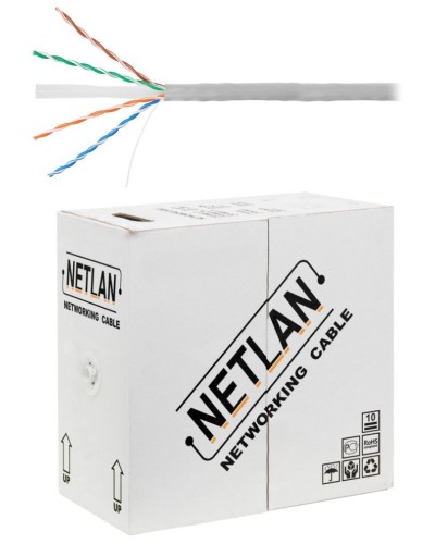 U/UTP 4pair, Cat6, Solid, In, PVC (EC-UU004-6-PVC-GY). Кабель «витая пара» (LAN) для структурированных систем связи. NETLAN в Кургане